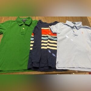 Lot of 2 Boys 5T Short Sleeve Polo Ralph Lauren Shirts 1 Carter’s Long Sleeve